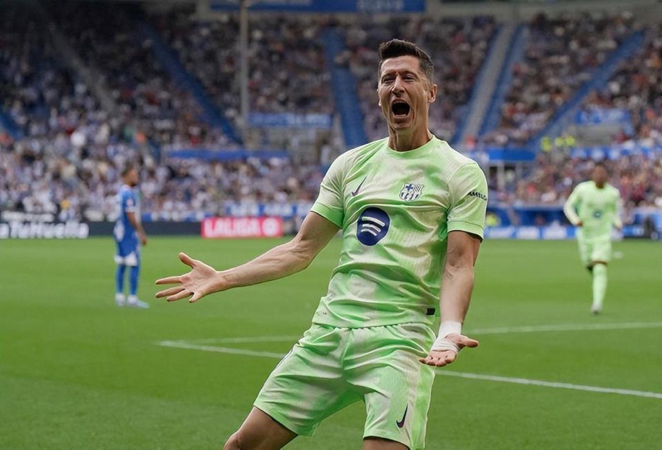 金钱诱惑?莱万拒绝沙特豪门1亿欧元年薪,留守巴萨圆梦欧冠